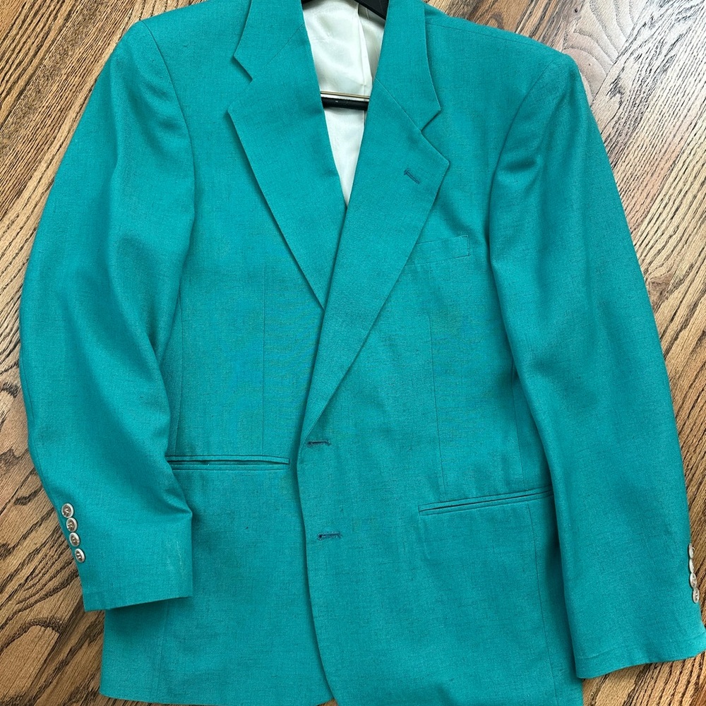 Teal Men's Blazer 40R